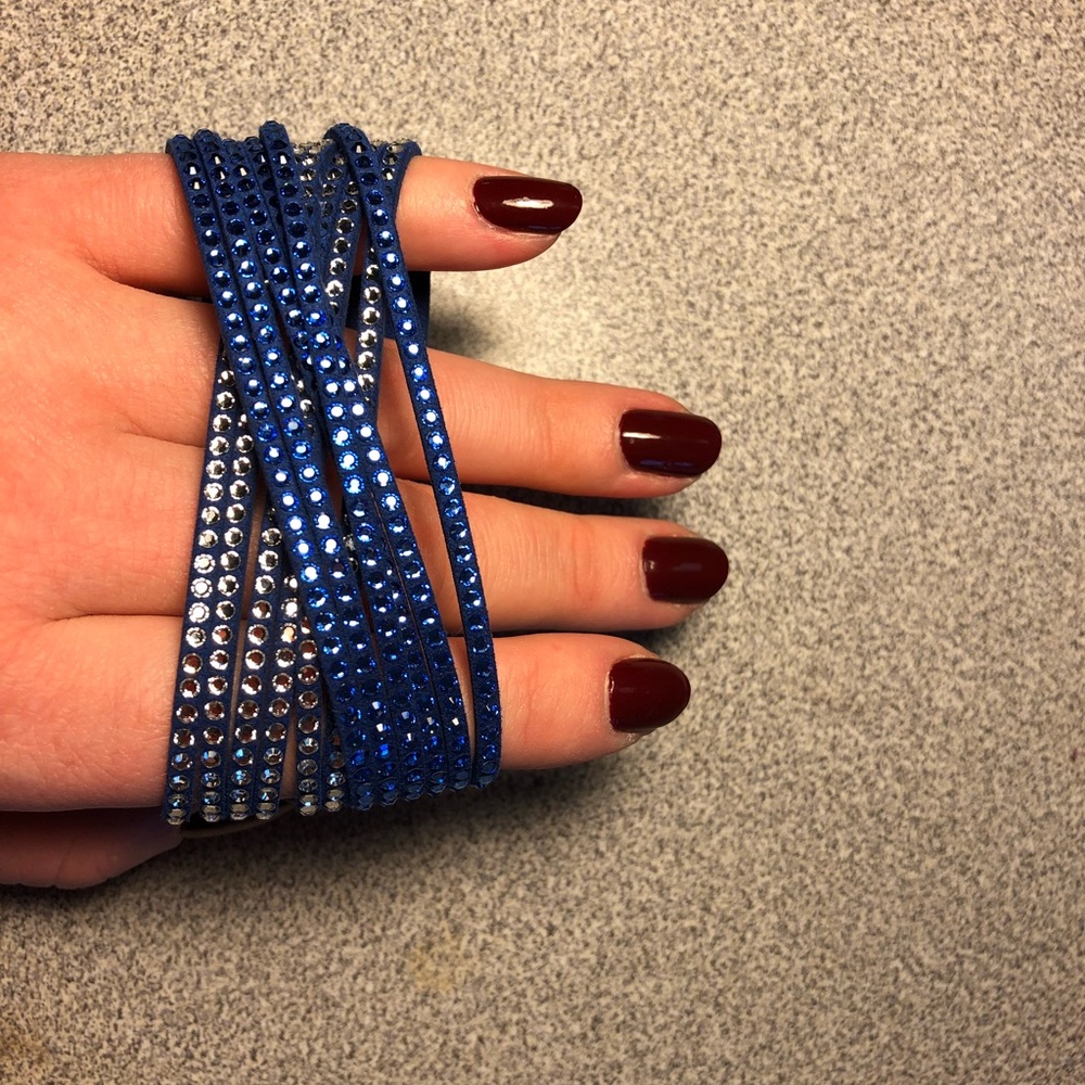 ✨ Super sparkly Swarovski Bracelet. Leather. New